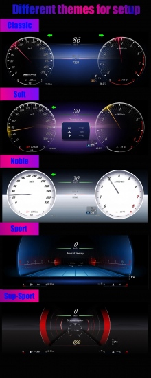 Preview: Digitaler Tacho Mercedes Benz C W204 NTG4 2008-2011